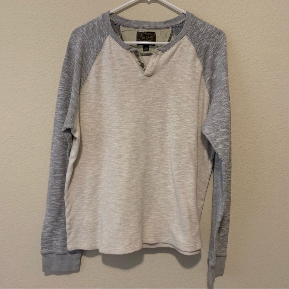 Lucky Brand Quarter Button Sweater